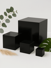 Black Acrylic Box 5 - Sided Box - Laser Art MTL